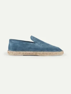 Sapphire Blue Beachside Loafer 11 Sapphire Blue Beachside Loafer -Velora Fashion Aurelien beachside loafers espadrilles suede sapphire blue men 4 scaled