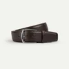 Brown Grain Belt -Velora Fashion Aurelien belt grain leather brown men gunmetal1 scaled