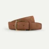 Caramel Nubuck Leather Belt