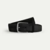 Black Suede Leather Belt -Velora Fashion Aurelien belt softey suede black1 scaled