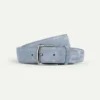 Light Blue Suede Leather Belt -Velora Fashion Aurelien belt softey suede light blue men 1copy scaled