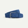 Ultramarine Suede Leather Belt