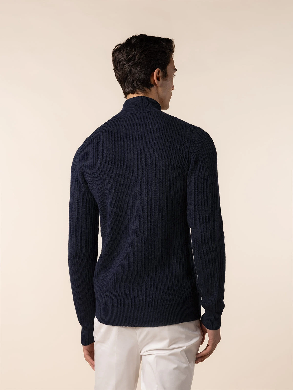 Navy Rib Vest 7 Navy Rib Vest - Image 5