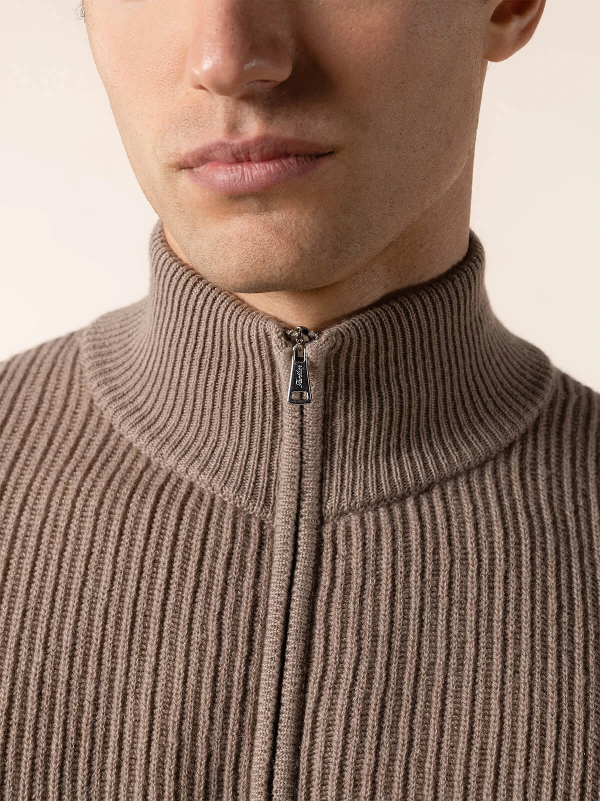 Taupe Rib Vest 6 Taupe Rib Vest - Image 4