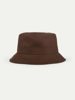Chocolate Linen Bucket Hat -Velora Fashion Aurelien bucket hat linen chocolate 3 scaled