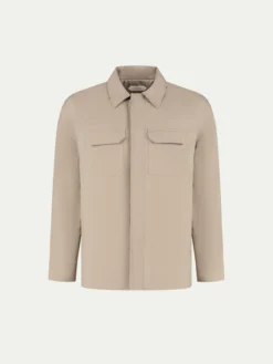 Beige City Button Jacket