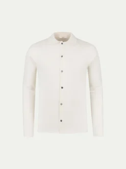 Extrafine Merino Knitted Shirt Ivory