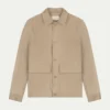 Light Beige Suede Jacket