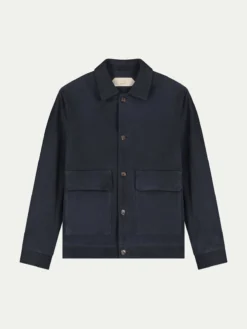Navy Suede Jacket