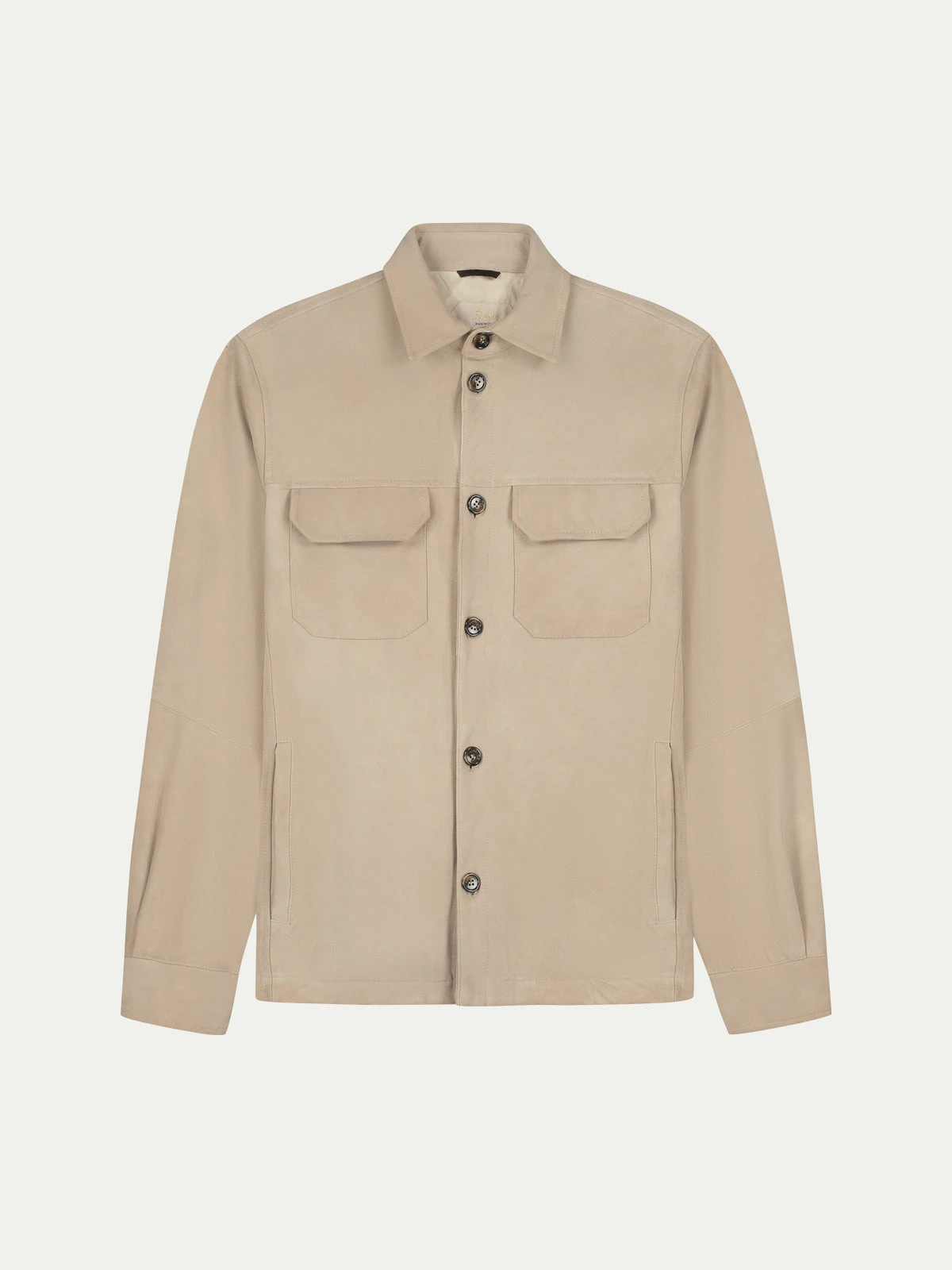 Light Beige Suede Overshirt 3 Light Beige Suede Overshirt