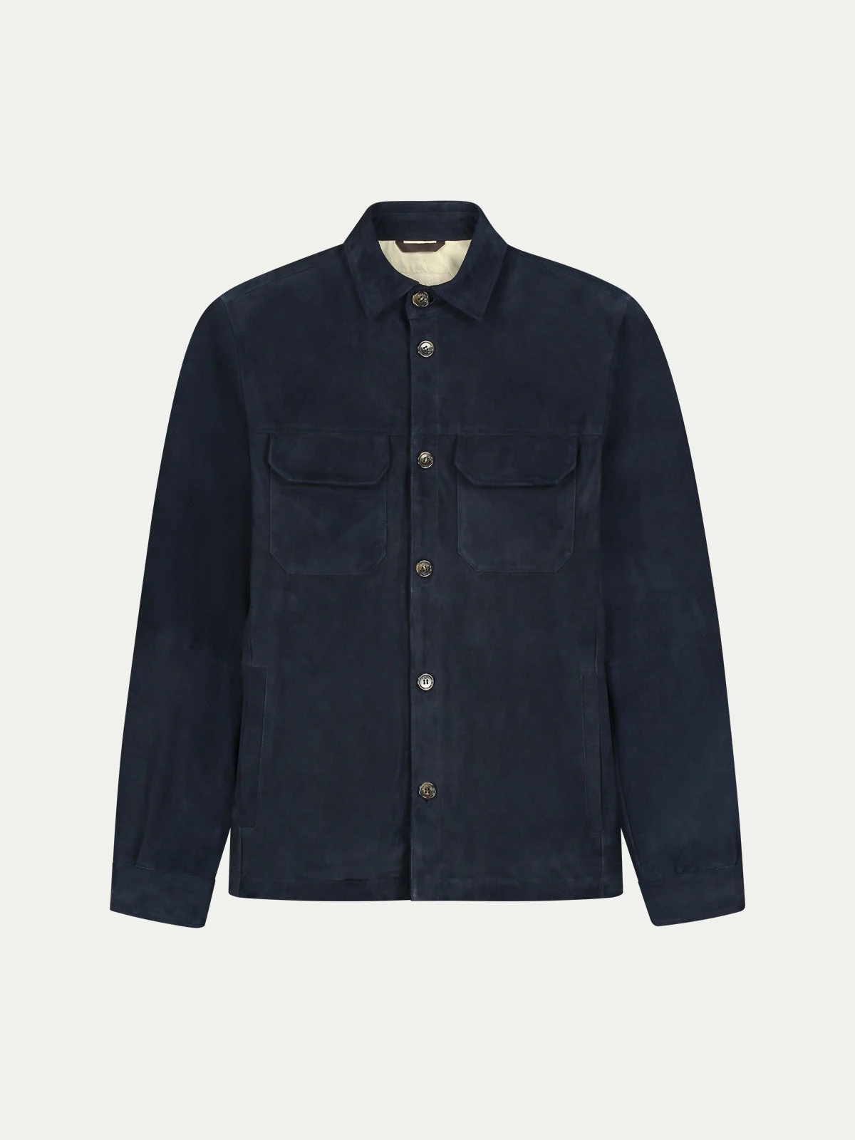 Navy Suede Overshirt 3 Navy Suede Overshirt