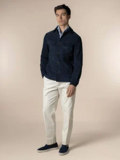 Navy Suede Overshirt 15 Navy Suede Overshirt -Velora Fashion Aurelien cashmere suede velvet overshirt navy11 scaled