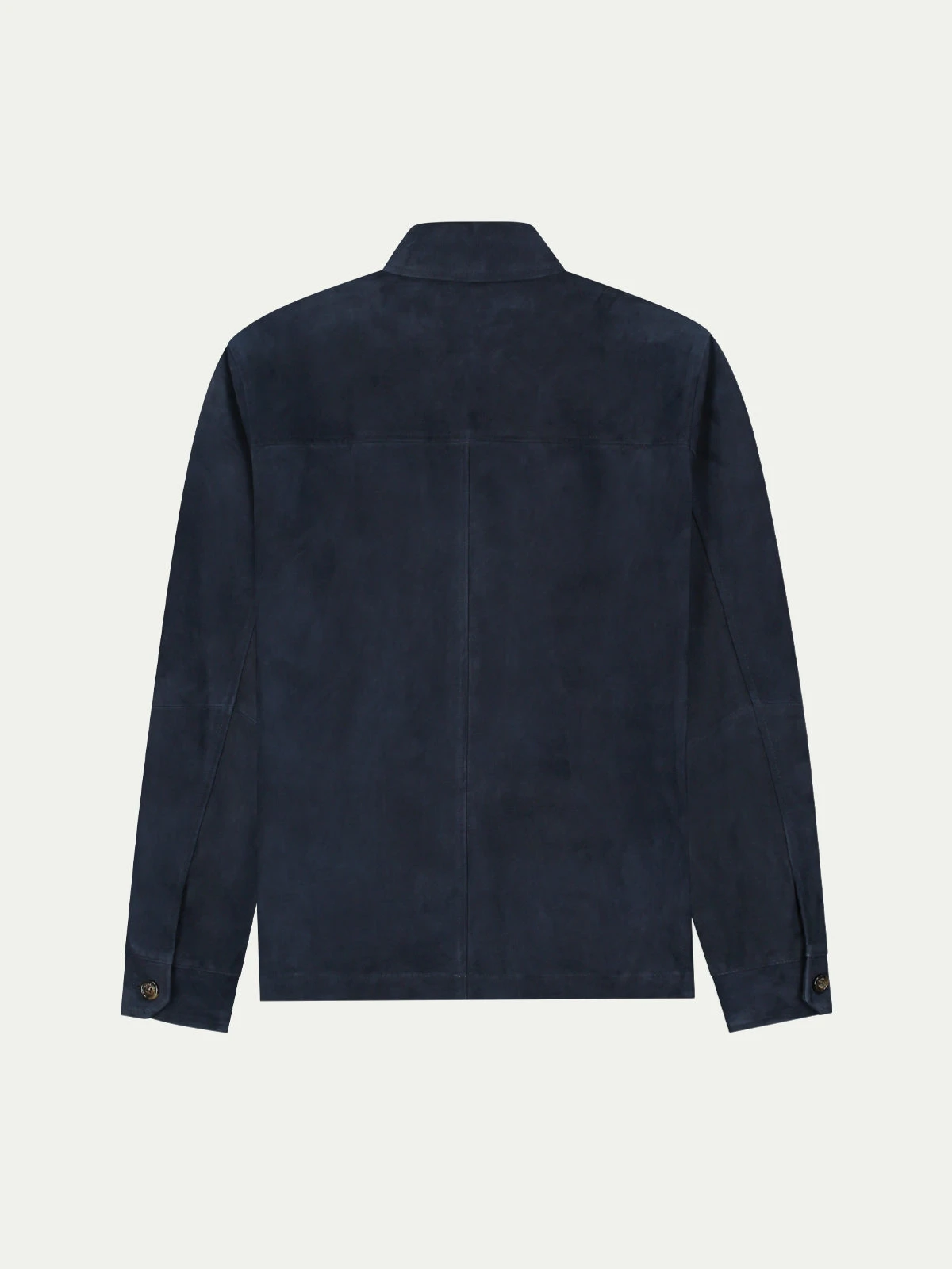 Navy Suede Overshirt 6 Navy Suede Overshirt - Image 4