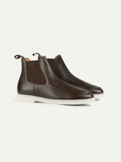 City Chelsea Boots Brown Grain