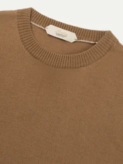 Caramel City Crew -Velora Fashion Aurelien city crewneck sweater cashwool merino caramel2 2