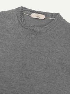 AUR1 Sweater Dark Grey 13 AUR1 Sweater Dark Grey -Velora Fashion Aurelien city crewneck sweater cashwool merino dark AUR1 sweater dark grey2 2 scaled