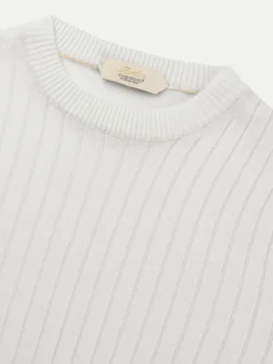 White Ribbed City Crew 7 White Ribbed City Crew -Velora Fashion Aurelien city crewneck sweater cashwool merino rib white2 2 f76923f5 e0fb 475e bb31 ced49029e763