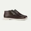 Shearling-Lined Brown Grain City Loafer -Velora Fashion Aurelien city loafer 2.0 grain leather fur brown men 1copycopy scaled