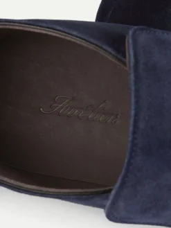 Navy Winter City Loafer -Velora Fashion Aurelien city loafer softey suede winter navy men 2copy2 2 scaled