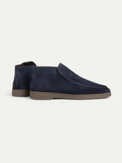 Navy Winter City Loafer -Velora Fashion Aurelien city loafer softey suede winter navy men 3copy scaled