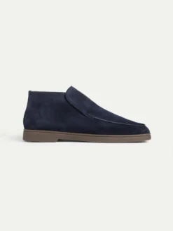 Navy Winter City Loafer -Velora Fashion Aurelien city loafer softey suede winter navy men 4copy scaled
