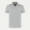 Light Grey Buttonless Polo Shirt