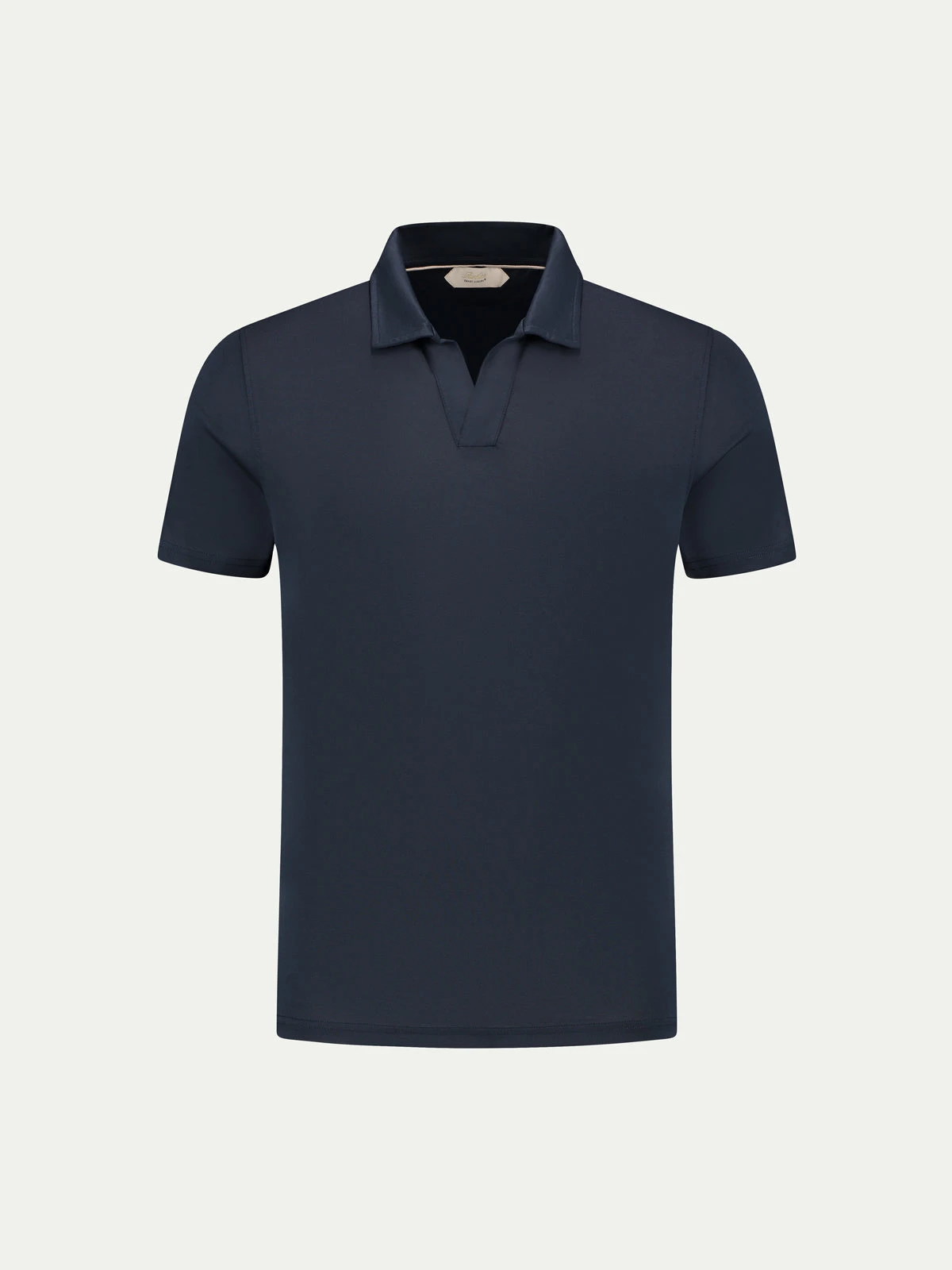 Navy Buttonless Polo Shirt 3 Navy Buttonless Polo Shirt