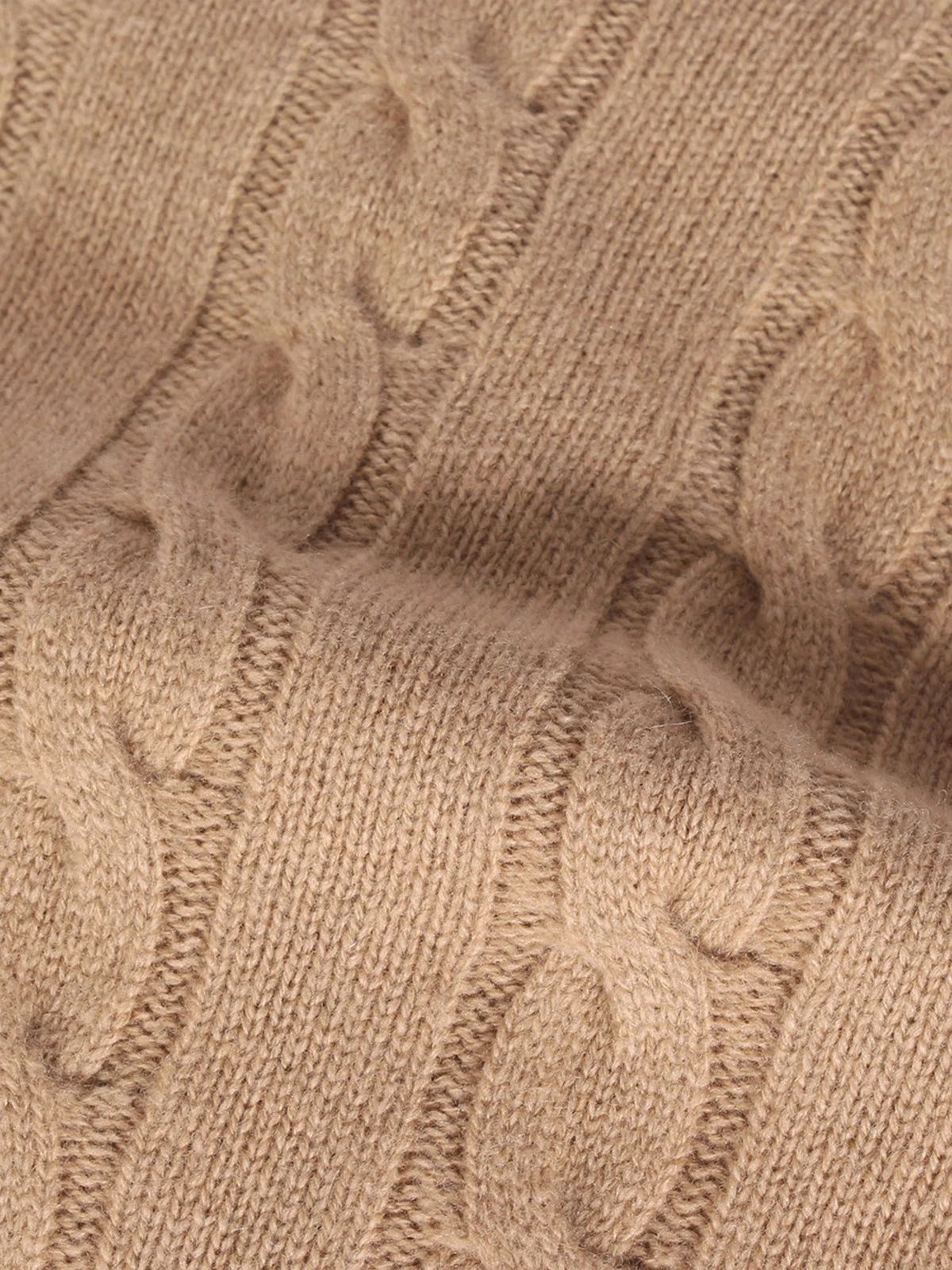 Dolcevita Cable Knit Sweater Beige 7 Dolcevita Cable Knit Sweater Beige - Image 5