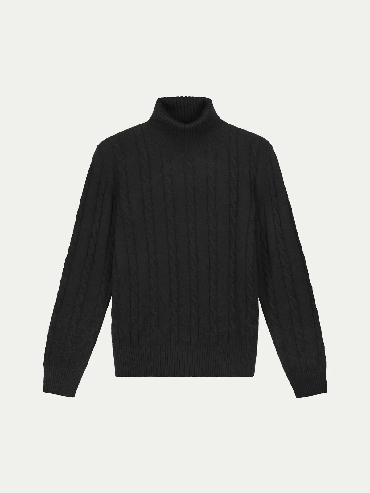 Dolcevita Cable Knit Sweater Black 3 Dolcevita Cable Knit Sweater Black