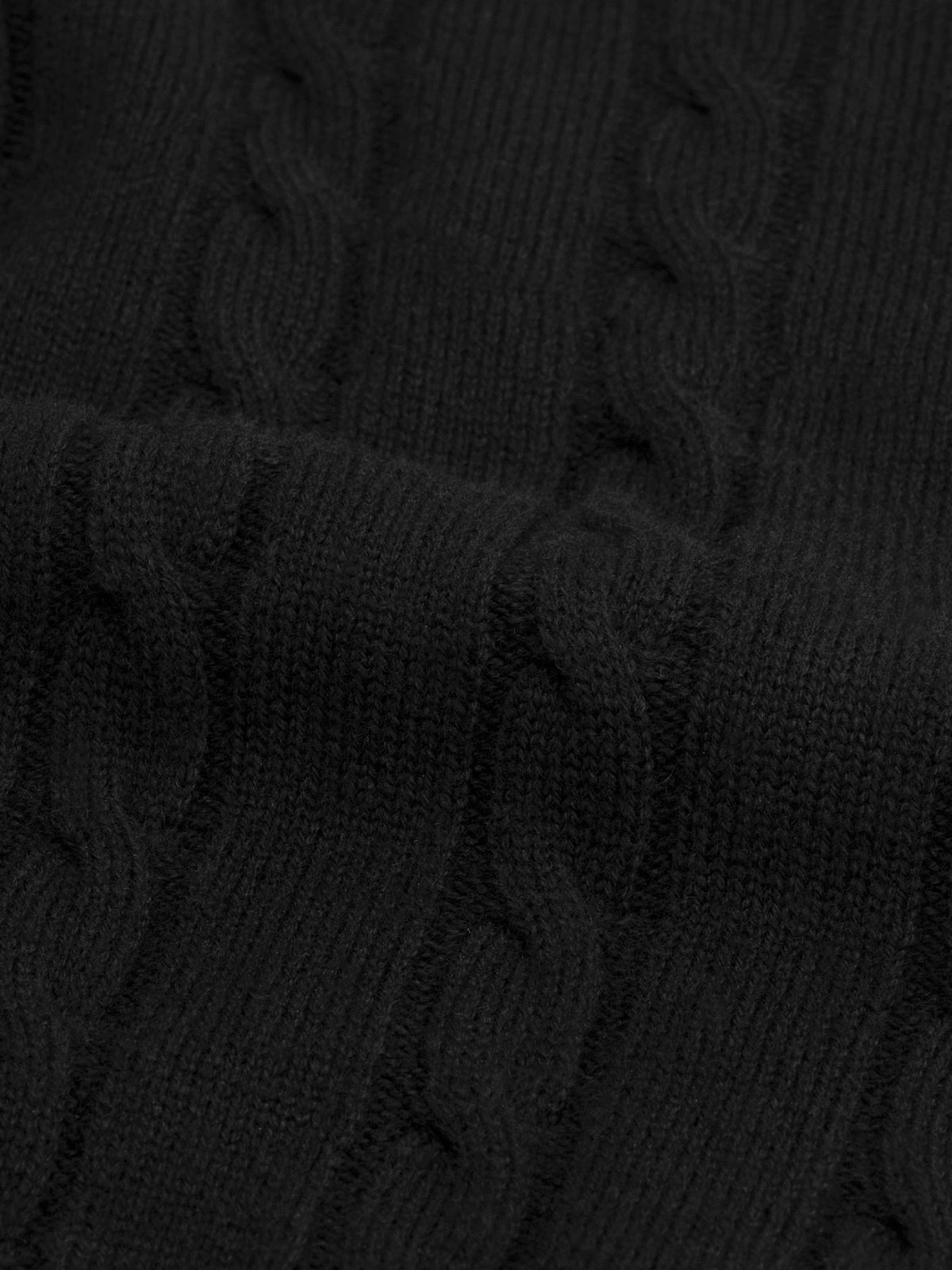 Dolcevita Cable Knit Sweater Black 8 Dolcevita Cable Knit Sweater Black - Image 6
