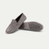 Dark Grey Suede Driving Shoes