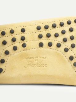 Light Yellow Suede Driving Shoes -Velora Fashion Aurelien driving shoes softey suede light yellow men 5 scaled