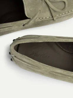 Pistache Suede Driving Shoes