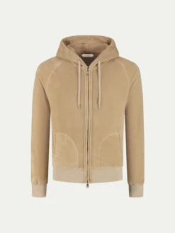 Nut Terry Towelling Zipper Vest