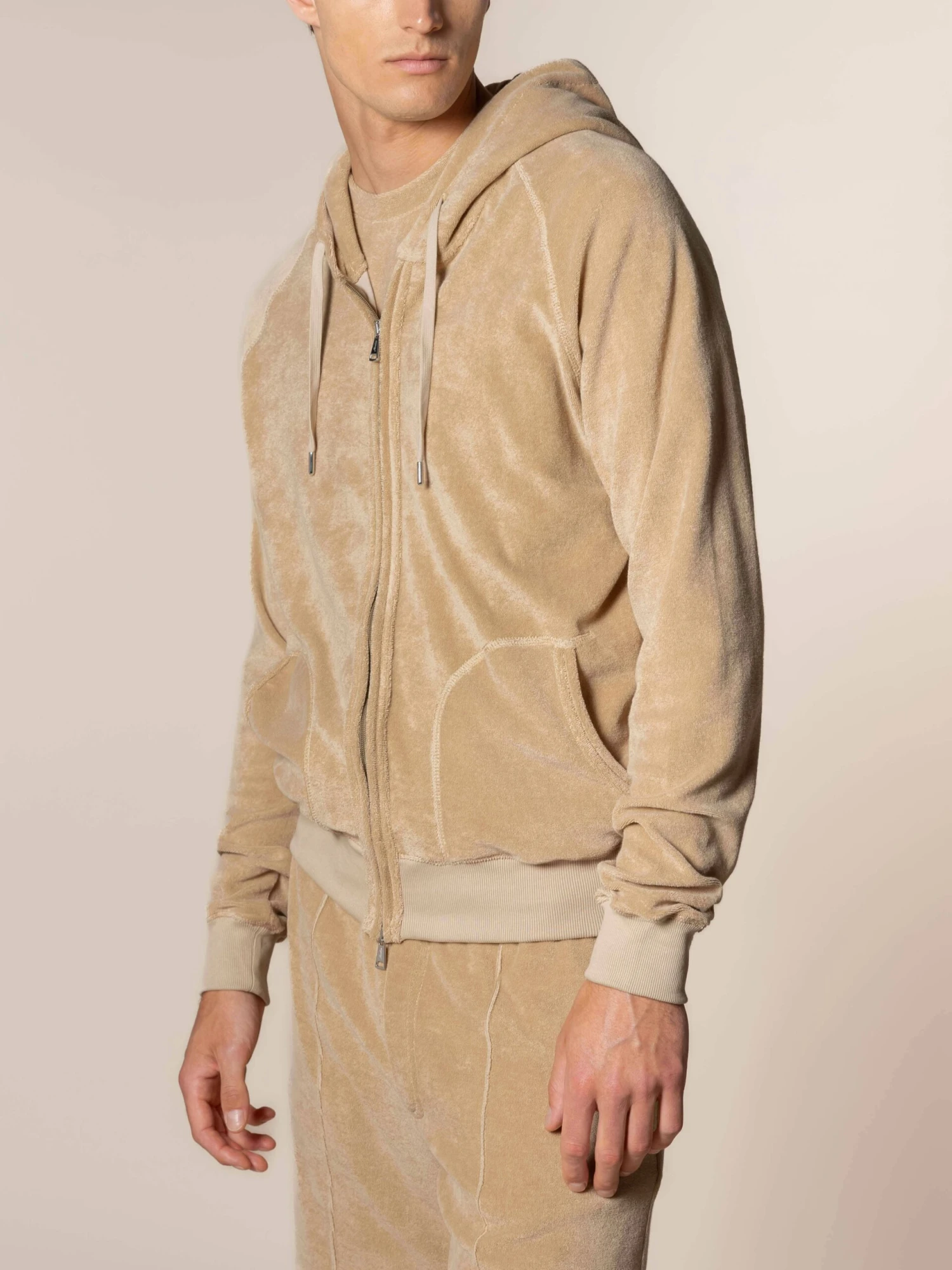 Nut Terry Towelling Zipper Vest 4 Nut Terry Towelling Zipper Vest - Image 2