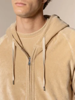 Nut Terry Towelling Zipper Vest 11 Nut Terry Towelling Zipper Vest -Velora Fashion Aurelien hoody terry towelling leisure zipper vest badstof nut12 scaled