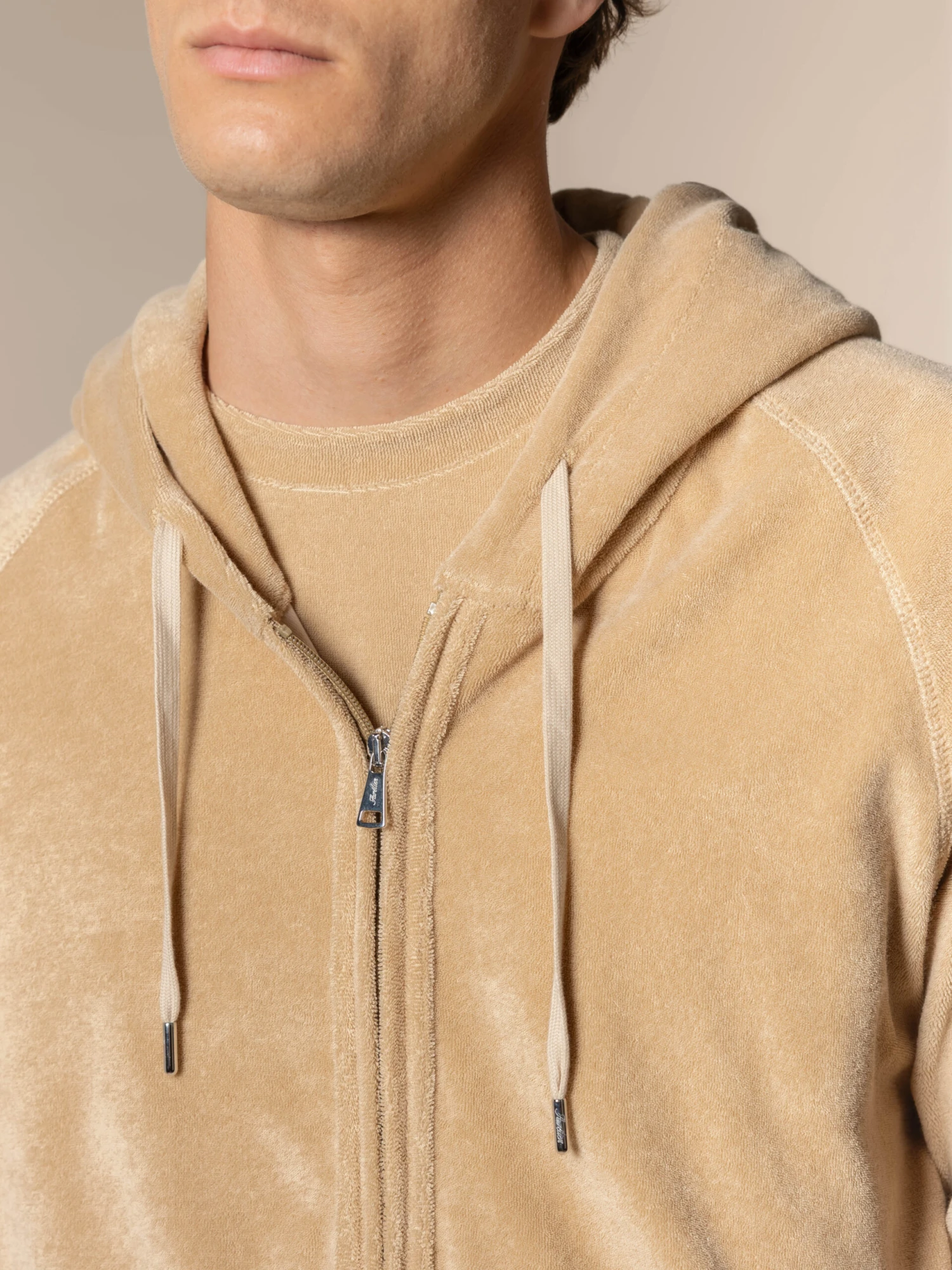 Nut Terry Towelling Zipper Vest 6 Nut Terry Towelling Zipper Vest - Image 4