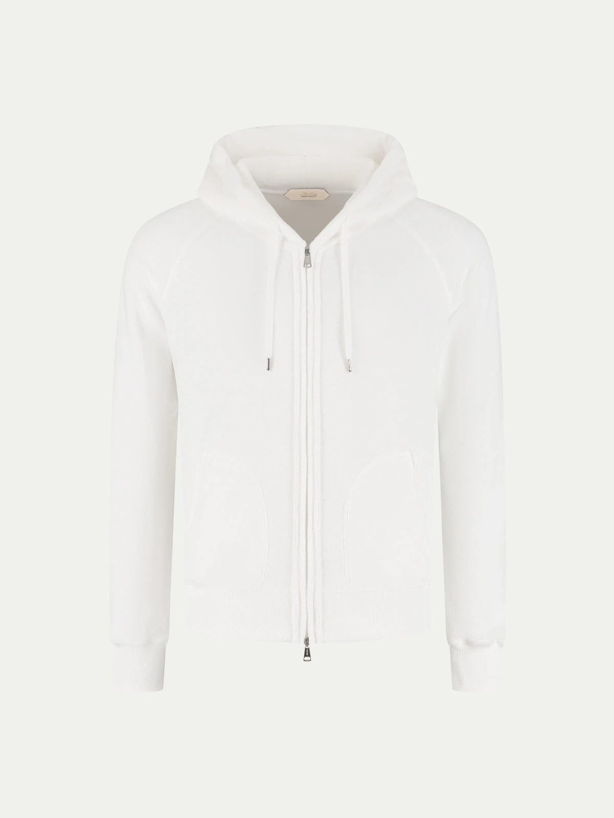 White Terry Towelling Zipper Vest 3 White Terry Towelling Zipper Vest