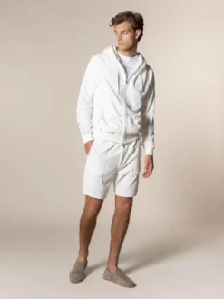 White Terry Towelling Zipper Vest 13 White Terry Towelling Zipper Vest -Velora Fashion Aurelien hoody terry towelling leisure zipper vest badstof white12 scaled