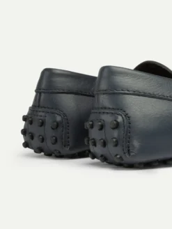 Navy Leather Driving Shoes -Velora Fashion Aurelien lady driving shoes leather navy women 5 scaled