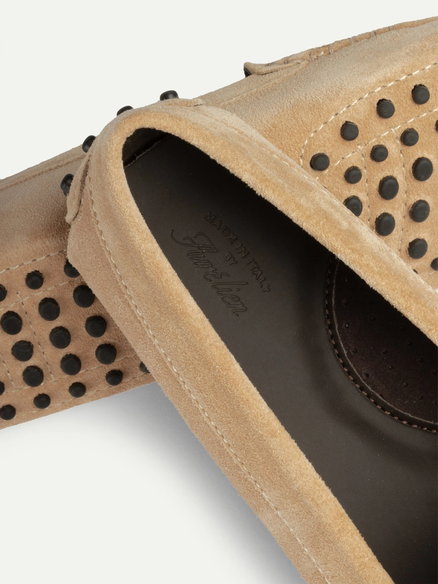 Dark Beige Suede Driving Shoes 4 Dark Beige Suede Driving Shoes - Image 2