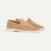 Lady Dark Beige Yacht Loafers -Velora Fashion Aurelien lady yacht loafer softey suede dark beige women 1 scaled