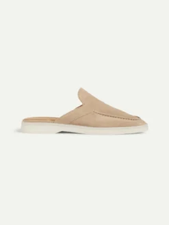 Lady Light Beige Yacht Slipper -Velora Fashion Aurelien lady yacht slipper softey suede light beige women 4 scaled