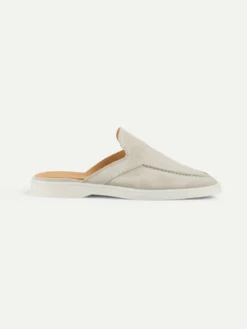 Lady Light Grey Yacht Slipper -Velora Fashion Aurelien lady yacht slipper softey suede light grey women 40 scaled