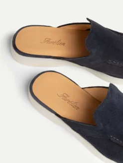 Lady Navy Yacht Slipper 9 Lady Navy Yacht Slipper -Velora Fashion Aurelien lady yacht slipper softey suede navy women 2copy scaled