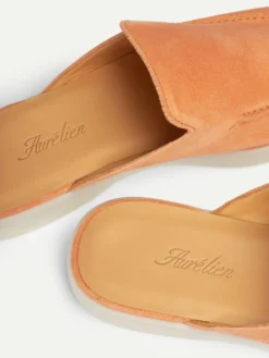 Lady Papaya Yacht Slipper -Velora Fashion Aurelien lady yacht slipper softey suede papaya women 2 scaled