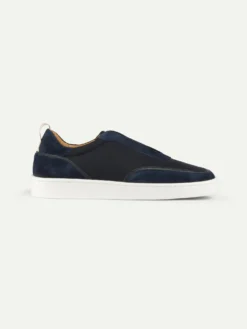 Navy Leisure Sneaker 11 Navy Leisure Sneaker -Velora Fashion Aurelien leisure sneaker suede tech navy men 4 scaled