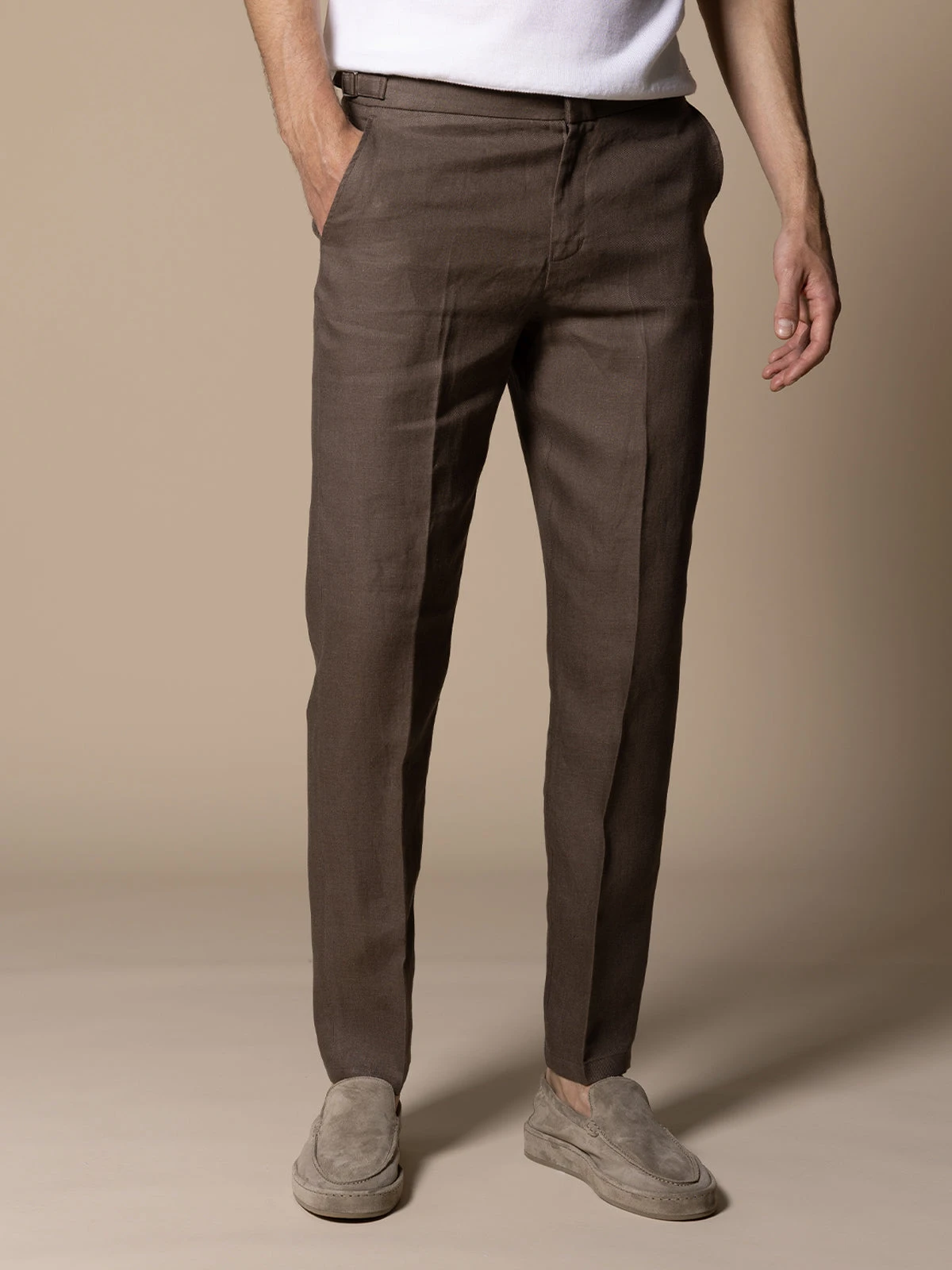 Ash Grey Linen Soleil Trousers 4 Ash Grey Linen Soleil Trousers - Image 2