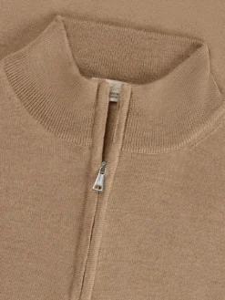 Extrafine Merino Zipper Vest Beige 8 Extrafine Merino Zipper Vest Beige -Velora Fashion Aurelien mezzocollo sweater cashwool merino beige2