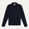 Extrafine Merino Zipper Vest Navy